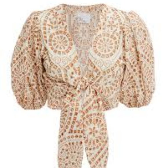 LISA MARIE FERNANDEZ tie-front Blouse - Picture 2 of 6